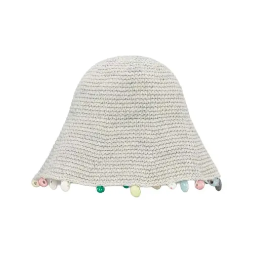 DIOR Ткань Шапки и Кепки Мужской Серый Белый