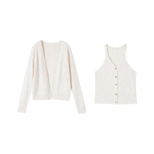 XIANGYING Цапельно-белый Женские Повседневные костюмы