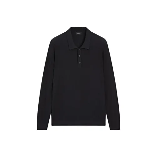 Massimo Dutti Синий Мужской Трикотаж