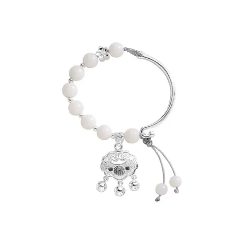 B Z Белый нефрит Бодхи Браслеты Унисекс