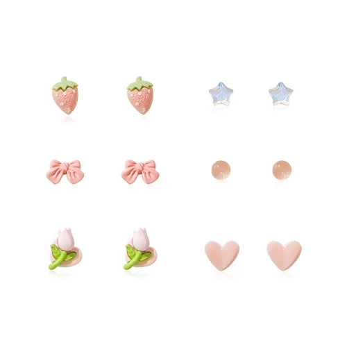 DVNRR Сплав Серьги-гвоздики Женские