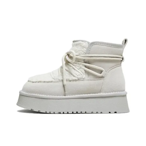 BASTO Фундуковый цвет круассана устойчивые к истиранию короткие сноубутсы женские