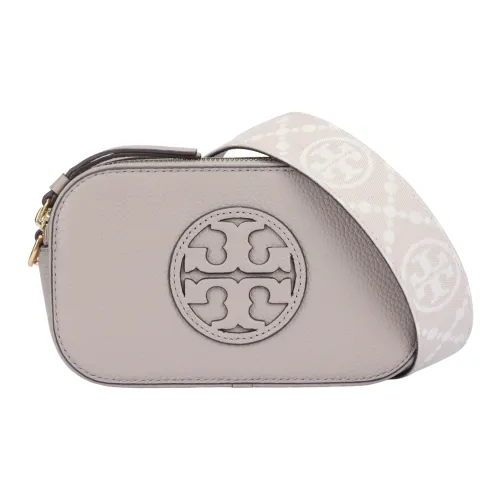 TORY BURCH Miller Pebble Кожа Сумка через плечо Мини Женская Глина