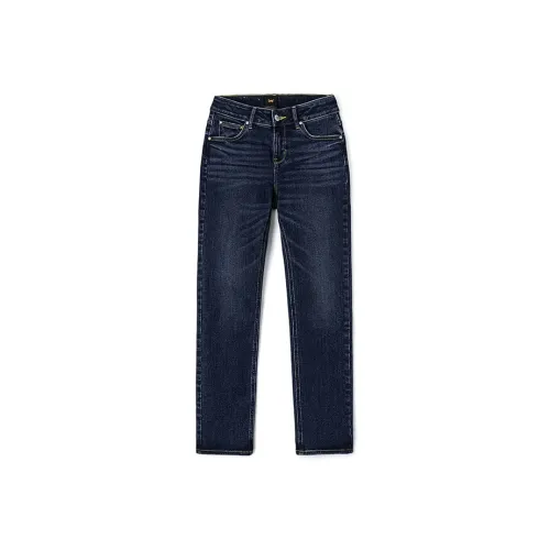 Lee Темно-синий Женские Джинсы