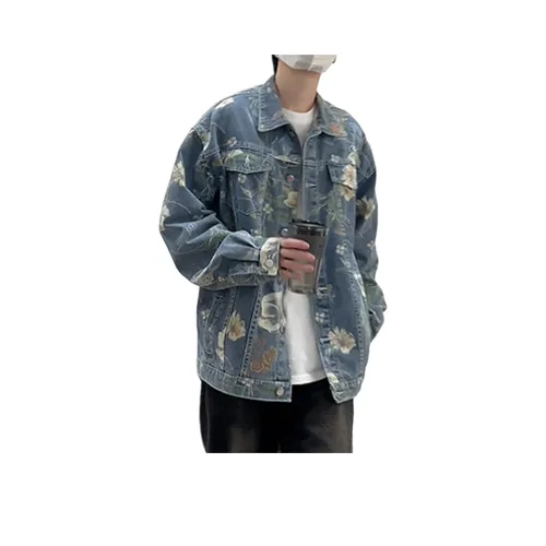 GANGZAI Светлый Унисекс Джинсовые куртки