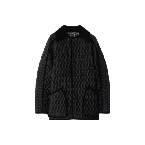 Burberry FW25 Хлопковый пуховик Свободный крой Женский