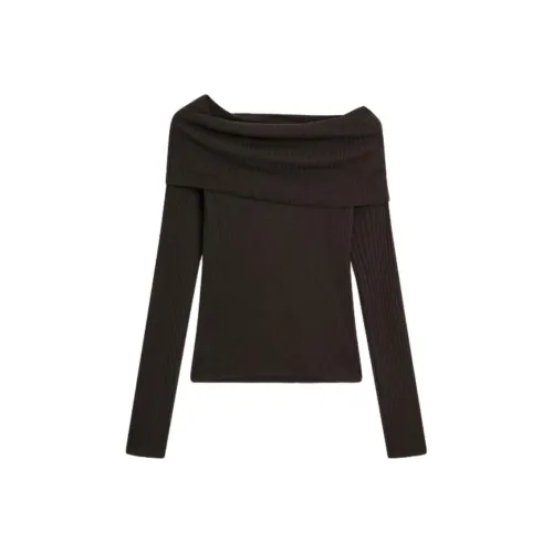 Massimo Dutti Коричневый Женский Трикотаж