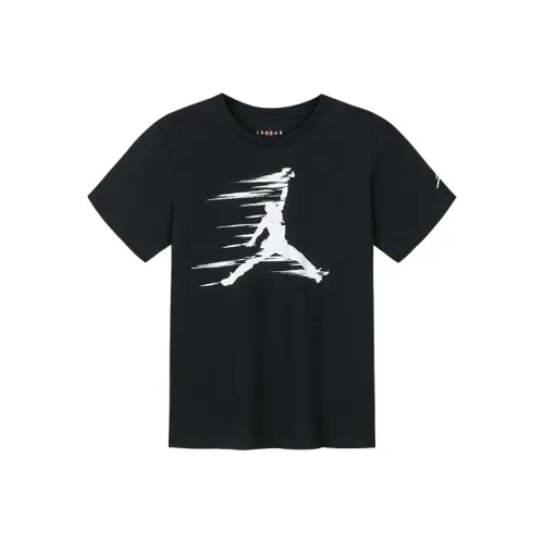 Джордан T Рубашка Глубокий Черный Подростки