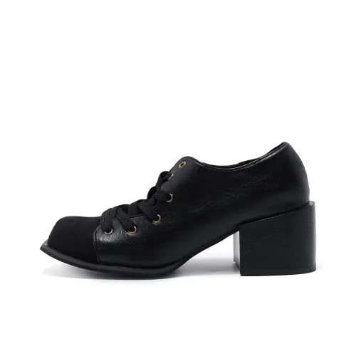 Be Good Элегантность Винтаж Удобный Повседневный Корейский стиль Универсальный Британский стиль Лоферы 6 см Женские Подарочный набор в коробке