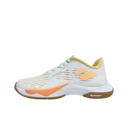 Babolat SHADOW TOUR5 Бадминтонная обувь Низкий топ Белый/Оранжевый Женский