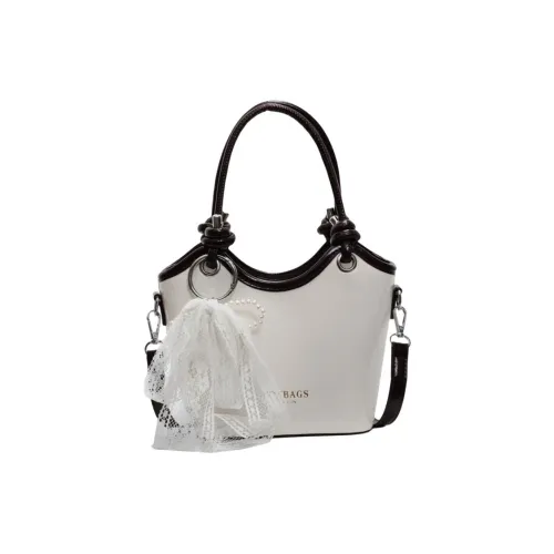 DIFFERENT FACES ПУ (полиуретан) Сумка Женская Черный Белый