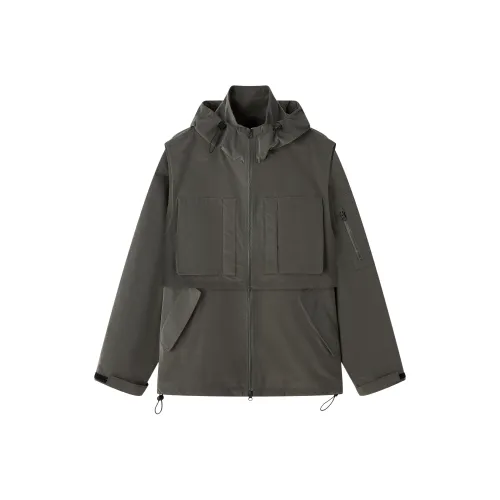 RIVER STONE Армейский зеленый Унисекс Тренч