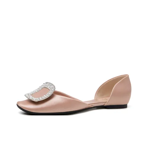 Siwei Женские повседневные туфли Шампанское Женские