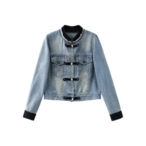 JOSR Синий Женские Джинсовые Куртки