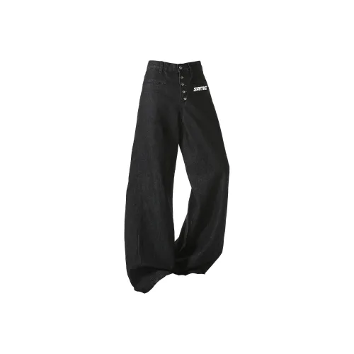 SAME FLOW [Базовый] Черный Унисекс Джинсы