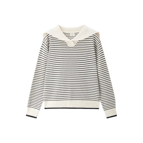 Giordano 26 Абрикос с Черными полосами Женская Трикотажная