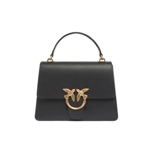 PINKO Love Bag Коровья кожа Сумка Средний Женские Черный