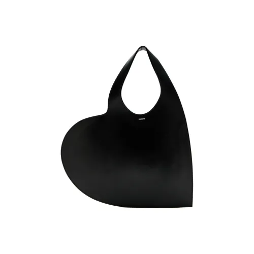 COPERNI Телячья кожа Сердце-образная сумка Сумка через плечо Женская Черная