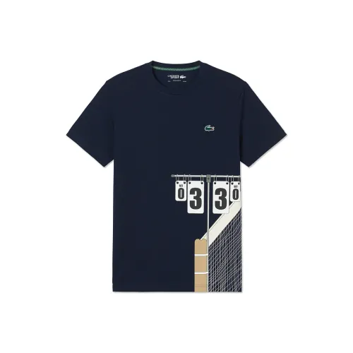 LACOSTE 166/Темно-синий Синий Мужская T-Рубашка