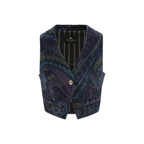 ETRO Синие Женские Жилеты