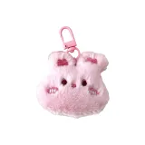 Розовый кролик с подвеской в форме сердца