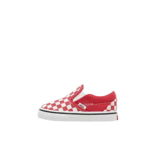 Vans CLASSIC Slip-On Низкий Топ Обувь для малышей Красный Infant и Toddler