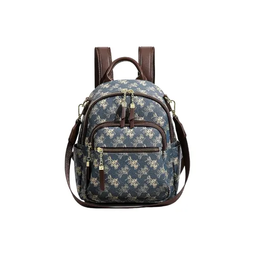 PESASRIE Рюкзак из ПВХ (поливинилхлорид) Женский Синий