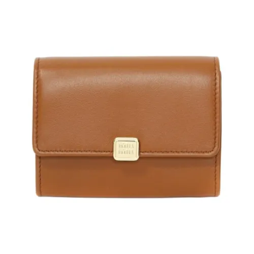 MIU MIU Кожа Держатель для карт Стандартный Унисекс Коричневый