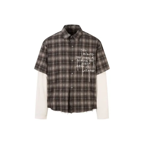 TREND ST Коричневый Унисекс Рубашки