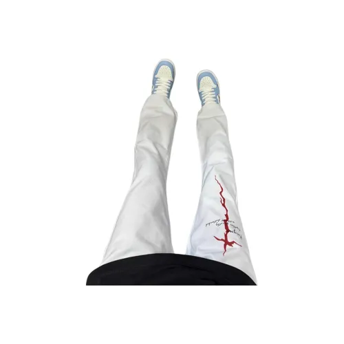 City Hipster Белый Унисекс Джинсы