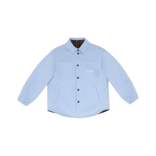 FENDI Светло-синие Куртки для детей