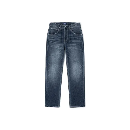 Lee Темно-синий Мужской Джинсы