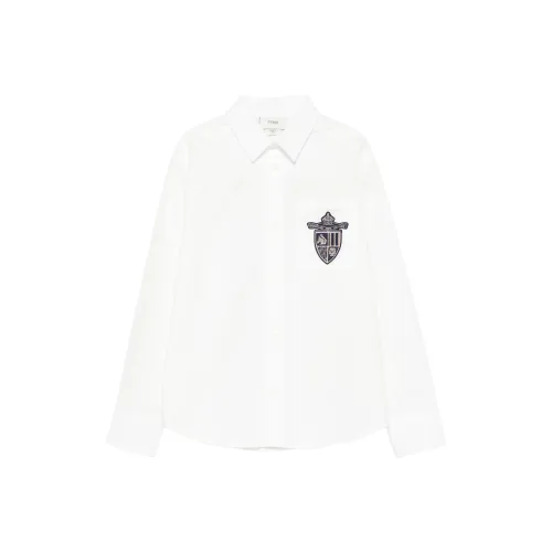 FENDI Белый Kids Повседневные Рубашки