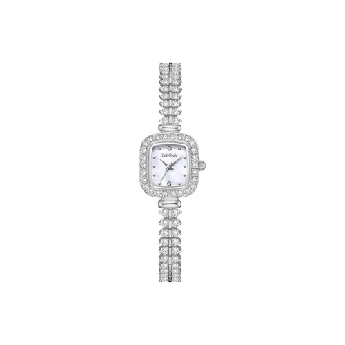 DAVENA Кварцевый механизм Женские часы Shining Adventure Collection 23мм*35мм*8мм Жемчужная раковина Цвет