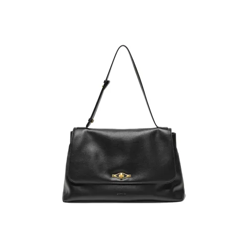 Simedin Сумка через плечо из коровьей кожи стандартная женская глубокий черный экрю