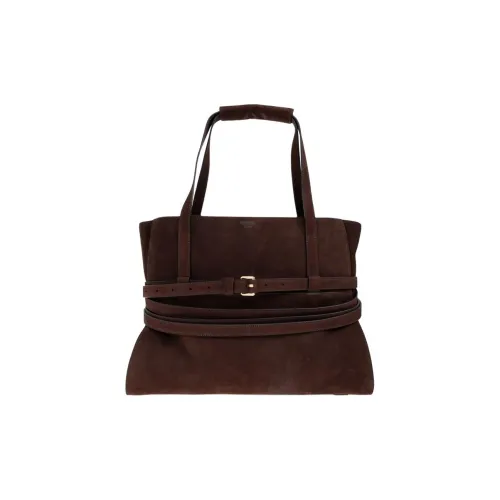 MOSCHINO Замша Тоут Сумка Сумка для покупок Сумка Женская Коричневая