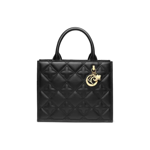 PIERRE CARDIN Сумка через плечо из крупнозернистой текстуры коровьей кожи, сумка обычного размера, женская, экрю/черный