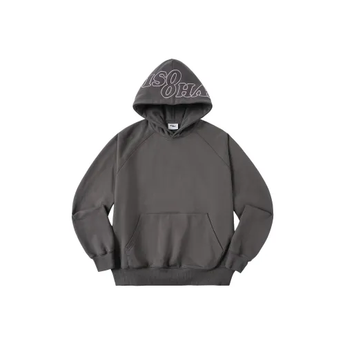 WHOOSIS Серый Розовый Унисекс Свитшоты