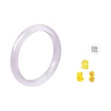 Браслет с камнем "Кошачий глаз" и цветной глазурью [Фиолетовый]