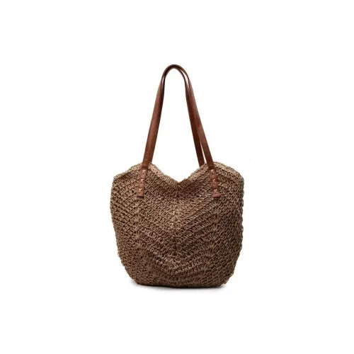 RKM Рафия Плетеная Сумка через плечо Женская Многоцветная