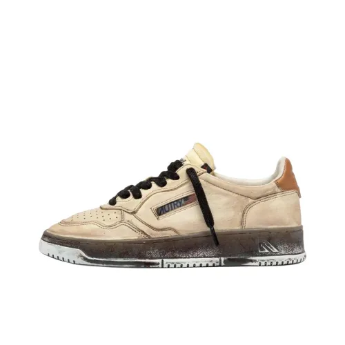 AUTRY Medalist Super Vintage Низкие Кроссовки для Скейтбординга Мужские Белые Коричневые