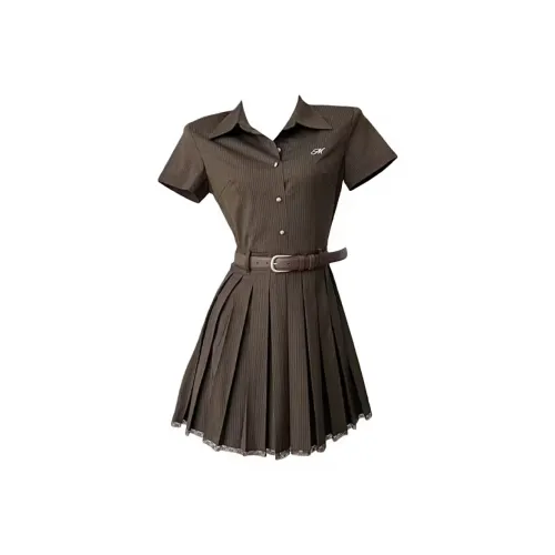 KYKW Короткий рукав Платье Женское