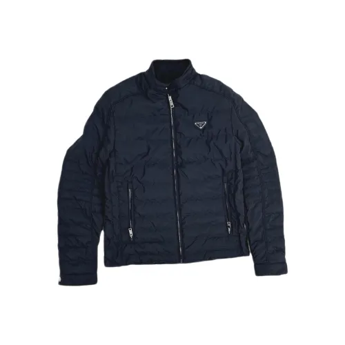 PRADA Синий Мужской Пуховик
