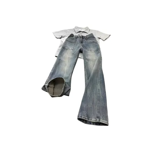 HELEH Синий Унисекс Джинсы