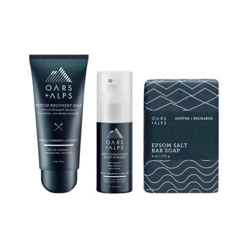 Oars +Alps Увлажняющий очищающий набор для ухода за телом успокаивающий эффект увлажнение эффект 85г+30мл+171г