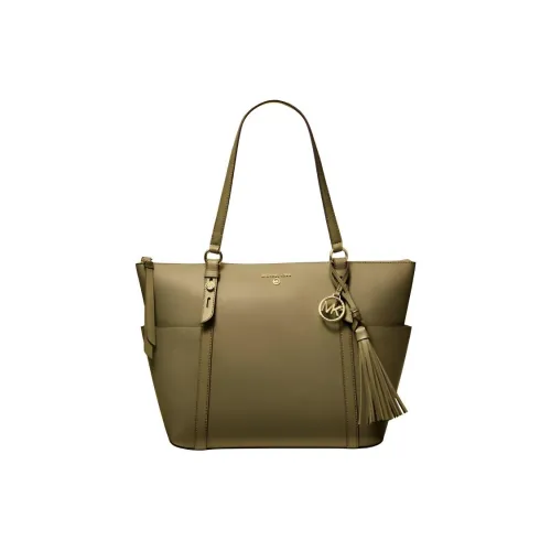 MICHAEL KORS Saffiano кожа Тоут сумка сумка для покупок сумка через плечо большая женская фисташкового цвета