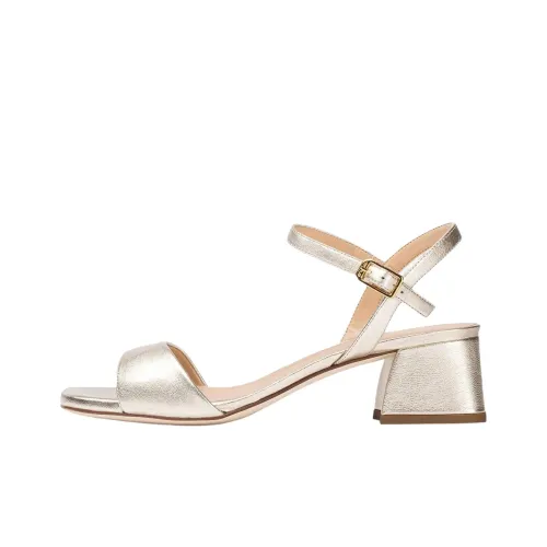 Unisa One Sandals Strap 5cm Women's Champagne Gold Унисай One Сандалии Ремешок 5 см Женские Шампанское Золото