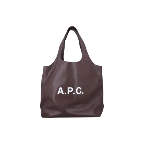 A.P.C. Joint Paragraph ПУ (полиуретан) Сумка-тоут Сумка для покупок Сумка Мужская Коричневая