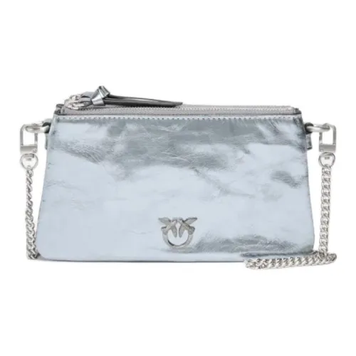 PINKO Телячья кожа Сумка через плечо Мини Women's Silver