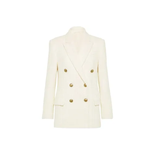 BRUNELLO CUCINELLI Белый Женские Деловые костюмы